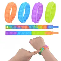 Fidget Armband Push Paaps Bubble Zintuiglijke Speelgoed Stress Vinger Druk Siliconen Polsband Voor Kids
