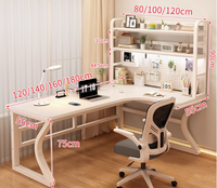 Bureau d'angle Bibliothèque intégrée Chambre à coucher Maison Table d'étude Simple Moderne Trou Conseil Bibliothèque Bureau Ordinateur Bureau