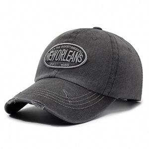 Moda tendencia calle Hip Hop hacer viejo rasgado personalidad personalizado Casual gorra de béisbol bordada - Product Image 1
