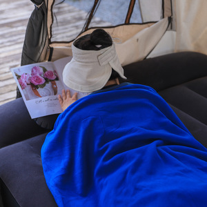 Sac de couchage Hike Mount Fleece, style enveloppe, pour adulte, pour temps chaud, respirant, pour le camping, les voyages, les siestes, couverture isolante, doublure intérieure - Product Image 3