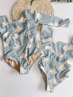 OEM Personnaliser Impression Florale Recyclée Maillots De Bain Pantalons Enfants Matching Board Shorts Personnalisé Haute Qualité Maillots De Bain Garçons