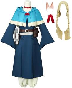 Délicieux dans le donjon Marcille Donato Cosplay Costume Anime Halloween Outfit Kimono Robe Cape Costume Ecoparty - Product Image 1