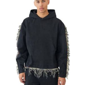 Sudadera con Capucha de Colección 2025 para Hombre, Ligera, Corte Regular, Estilo Urbano, Tejido de Poliéster y Algodón, Color Liso - Product Image 1
