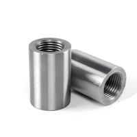 Acoplador de Rosca Recta para Varilla Corrugada HRB400 Estándar Nacional, Galvanizado, Proceso de Laminación de Roscas, Resistencia a la Tracción Estable y Fuerte