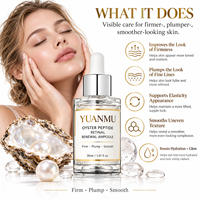 Ampoule de renouvellement cutané au peptide d'huître et au rétinol pour une peau visiblement lisse et éclatante, sérum hydratant pour le visage, raffermissant, repulpant et anti-âge