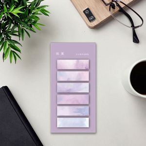 Bloc de Notas Autoadhesivo de Plástico con Color Gradual, Etiquetas de Índice para Tomar Notas, Tamaño Personalizable, Material de Oficina para el Aprendizaje - Product Image 5