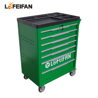 Carrito de Herramientas de Acero para Taller Automotriz con 7 Cajones y 424 Piezas, con Caja de Herramientas