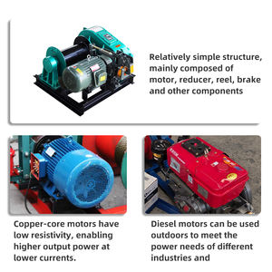 <span class=keywords><strong>ALLMAN</strong></span> 1000kg Cabrestante eléctrico 220V 380V 415V Cabrestante de cuerda eléctrica para la venta - Product Image 5