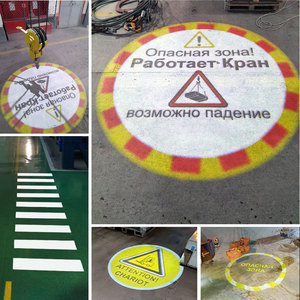 Hot bán công nghiệp LED chiếu ánh sáng IP65 cần cẩu hãy cẩn thận treo đối tượng Hội thảo An toàn chú ý Nhà Máy cảnh báo chiếu - Product Image 4