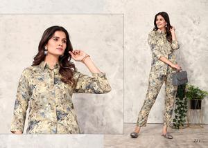 Nueva colección Rayon Co-ord Set para vestidos casuales Summer Co Ord Sets para mujeres Use vestidos casuales - Product Image 4