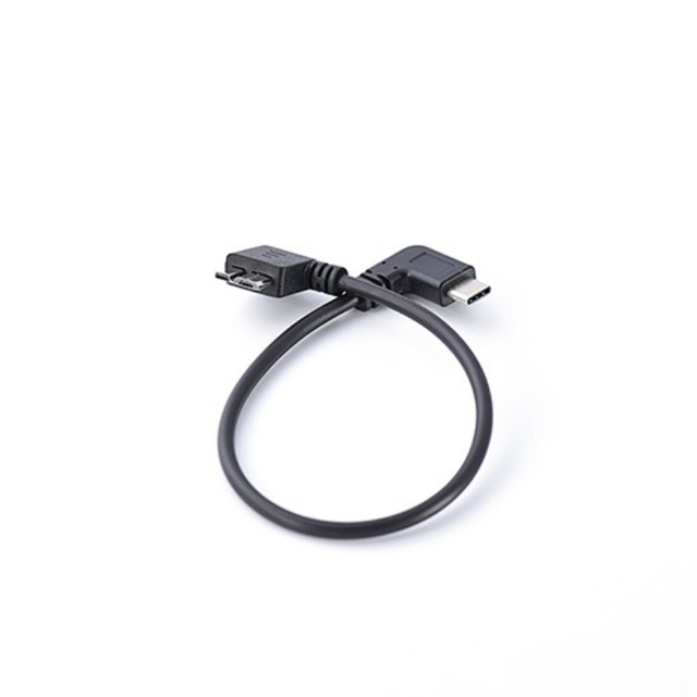 Type C to Micro USB 3.0 Male-to-male OTG Data Cable 90 Degree Extension Cord for Android Mobile Phone Camera
