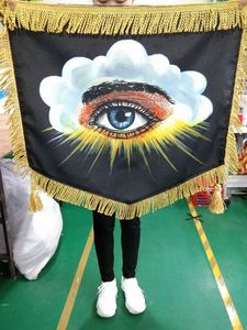 Poliéster tejido de la mejor calidad Promoción de publicidad banderas personalizadas grandes - Product Image 3