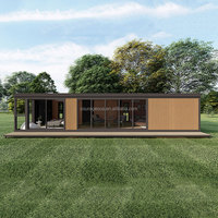 Maison conteneur extensible modèle cube de 40 pieds, 2 chambres à coucher