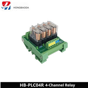 HB-PLC04R Modul Relai PLC 4 Saluran DC24V 5A DIN Rail Modul Kontrol Beban Industri Elektromekanis Tertutup Tahan Lonjakan Daya Tinggi - Product Image 6