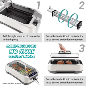 Heat Electric Smokeless <strong>Grills</strong> Household Smokeless <strong>Grill</strong> Indoor Non-Stick <strong>Pan</strong> - Product Image 4