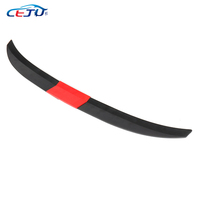 Accessoires de voiture universels Noir Rouge Voiture ABS Aile arrière à trois sections Aileron de coffre Lèvre d'aile