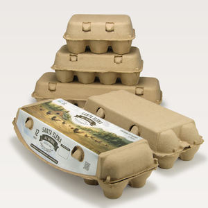 Boîtes d'emballage personnalisées pour 8 à 12 œufs, barquettes en fibre de pulpe biodégradable, manchons écologiques, compatibles <span class=keywords><strong>micro</strong></span>-ondes, pour l'expédition de boissons - Product Image 2