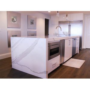 Armoire de <span class=keywords><strong>cuisine</strong></span> blanche en laque brillante, Design personnalisé, de luxe, armoire de <span class=keywords><strong>cuisine</strong></span> moderne avec Island, nouveau - Product Image 3