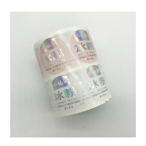 Logotipo personalizado pegatina impresión círculo redondo rollo impermeable lata botella etiqueta para alimentos - Product Image 3