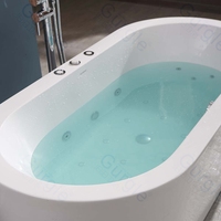 Baignoire de massage à remous en acrylique fonctionnelle, vente directe d'usine Gurgle, baignoire de massage classique autoportante