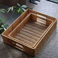 OEM PP Rattan Opbergmanden Ecologisch Verantwoorde Plastic Geweven Organizer voor Eten Wasmand Cadeaupakket Fabrieksprijs