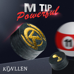 KONLLEN Pool <strong>Cue</strong> <strong>Tip</strong> 14mm M Billiards <strong>Tips</strong> Multi-Layers Pigskin <strong>Cue</strong> Stick <strong>Tip</strong> Billiards Accessories - Product Image 1