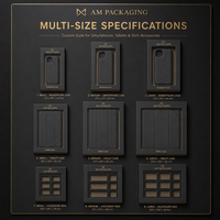 Boîte d'emballage en carton rigide de luxe 3C, boîte personnalisée pour smartphone, tablette, accessoires numériques, boîte cadeau avec insert de précision