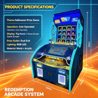 Machine d'arcade à monnayeur à fort rendement pour le lancer de balles et la récompense, idéale pour les lieux de divertissement intérieurs