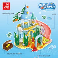 HW 293 pièces château sous-marin blocs de construction STEM briques de construction jouet de Construction briques à monter soi-même modèle ensemble pour les enfants