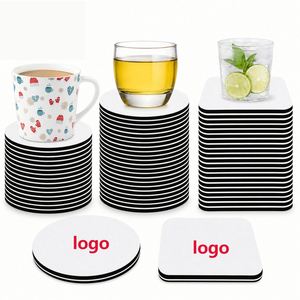 <b>Coasters</b> Bulk Wholesale Custom Logo Waterproof Neoprene <b>Coaster</b> 4X4 Inch Blank Cup Mat for Sublimation - Product Image 1