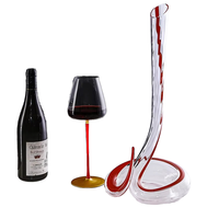 Ensemble de carafe à vin en cristal soufflé à la main de haute qualité Xipan, couleur personnalisée, 2 verres, vaisselle de bar moderne pour la maison de luxe
