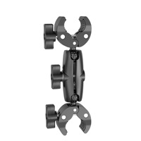 Double C /360 polyvalent et robuste °   Support de fixation double pour caméra d'action / guidon de moto/vélo / modification extérieure