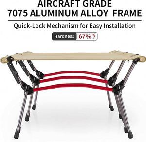 Nouveau lit de camping en aluminium pour l'extérieur, pliable, portable, pour adultes, avec logo personnalisé - Product Image 5
