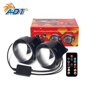 Moto 14 Modes LED Dynamic Devil Eyes Phares antibrouillard avec télécommande - Product Image 6