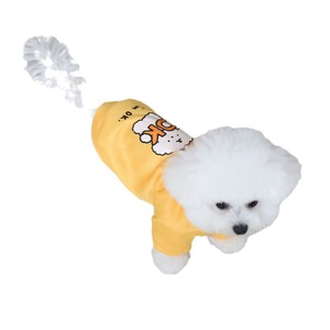 Sweat à capuche mignon pour chiot avec doublure en polaire pour l'automne et l'hiver, vêtements pour chien, couleurs jaune, rose et noir disponibles - Product Image 5