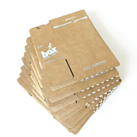 Boîte d'expédition auto-adhésive avec logo personnalisé, boîte en carton ondulé haut de gamme avec bande facile à déchirer, matériaux recyclés