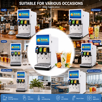 Distributeur de boissons gazeuses commercial OEM à 3 têtes pour cola, citron, orange – Idéal pour les supérettes et les cinémas