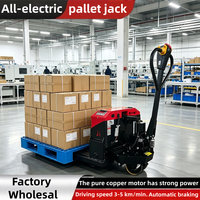 Chariot élévateur électrique à palettes 3T en promotion avec fourches de 1160 mm et hauteur de levage de 200 mm – Chariot de manutention entièrement électrique
