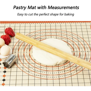 <span class=keywords><strong>Tapis</strong></span> de pâtisserie en silicone avec mesures, grand, épais, antiadhésif, pour la cuisson, le fondant et l'étalage de la pâte (16 x 26 pouces) <span class=keywords><strong>Silpat</strong></span> - Product Image 2