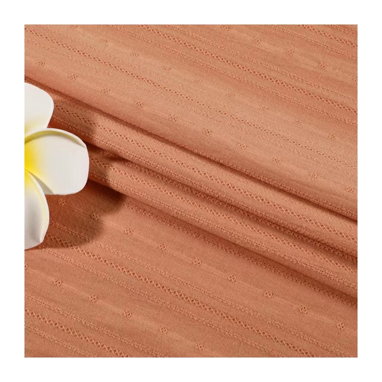 Весенне-летняя стильная мягкая и удобная небольшая жаккардовая хлопковая ткань с цветочным рисунком