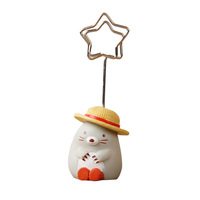 Fournisseur en gros de pinces à messages/notes miniatures en résine, animaux de dessin animé, mignonnes, créatives, simples, pour la décoration de bureau, Pâques, mariage, fête