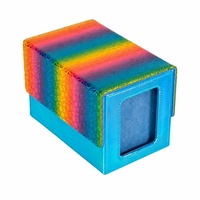 Boîte de rangement pour cartes à collectionner avec fenêtre de présentation, capacité 200+ cartes