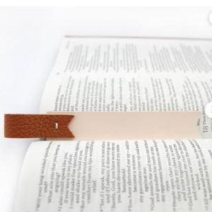 RTS PU Leather <b>Bookmark</b> Promotional Book Page Marker Classic Reusable Reading <b>Gifts</b> for Students - Product Image 3