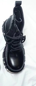 Nouvelle Arrivée 2025 – Chaussures Oxford Montantes en PU Haut de Gamme pour Hommes – Semelle Plate Épaisse, Design Rehaussé, Bout Rond avec Rivets, Style Martin - Product Image 5