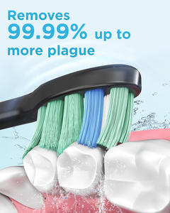 แปรงสีฟันไฟฟ้าขนาดเล็กแบบชาร์จไฟได้หัวแปรง8หัวกันน้ำ IPX7แบตเตอรี่ขนแปรงขนาดกลาง - Product Image 4