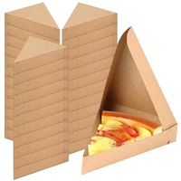 Boîte à pizza triangulaire personnalisée en usine - Matériaux recyclés, imperméable, portable, logo imprimé, papier artistique, emballage alimentaire