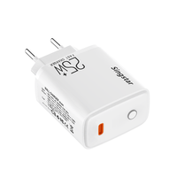 Vente flash - Chargeur rapide PD 25W - Prise EU - Mini USB C - Certifié CE/RoHS - Portable - Universel pour iPhone, Samsung, téléphones Android