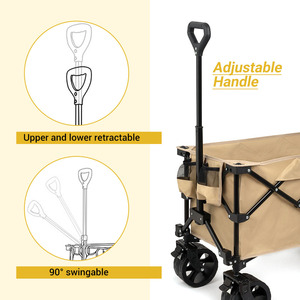 <span class=keywords><strong>Chariot</strong></span> <span class=keywords><strong>pliable</strong></span> en fer durable <span class=keywords><strong>de</strong></span> grande capacité chariots à main pliables portables multifonctions pour une utilisation en extérieur pour le camping et la <span class=keywords><strong>plage</strong></span> - Product Image 6