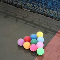 Balle de ping-pong colorée de décoration bon marché en plastique personnalisé votre propre logo