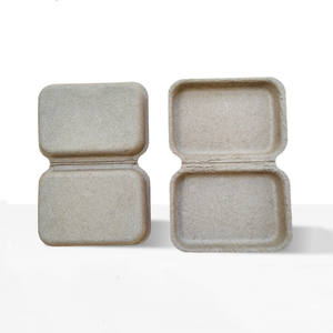 ถาดกระดาษย่อยสลายได้ บรรจุภัณฑ์เยื่อกระดาษขึ้นรูป บรรจุภัณฑ์ขวดไวน์แบบเยื่อขึ้นรูป ถาดรองด้านใน บรรจุภัณฑ์ด้านใน ป้องกันสำหรับกล่องของขวัญ - Product Image 1